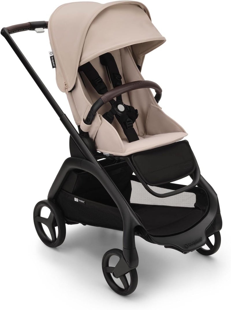 Bugaboo عربة أطفال بوجابو دراجونفلاي الكاملة باللون الأسود ME والبيج الصحراوي - Image 5